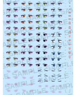 Megami Device M.S.G. Zubehör-Set für Plastic Model Kits 1/1 Desire Maiden Raider Eye Decal Set