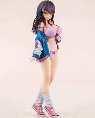 Original Character PVC Statue 1/6 Sukajan Jacket Kanojo wa Cool de Itai! Kyouka Kagura 27 cm