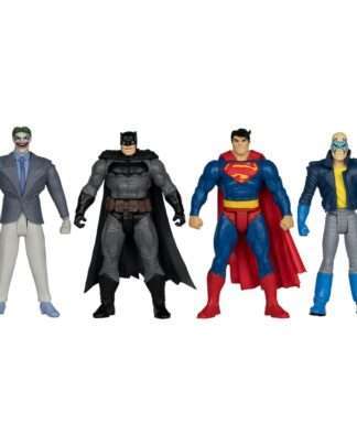 DC Direct Page Punchers Actionfiguren 4er-Pack Batman & Son of Batman & Superman & Joker 7 cm