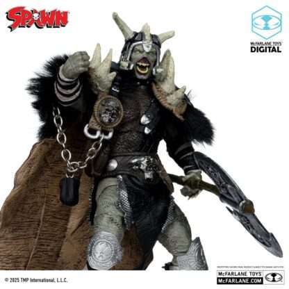 Spawn Actionfigur Bloodaxe mit Pferd (Spawn: The Dark Ages) (McFarlane Toys 30th Anniversary) (Gold Label) 18 cm – Bild 3