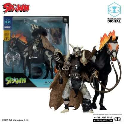 Spawn Actionfigur Bloodaxe mit Pferd (Spawn: The Dark Ages) (McFarlane Toys 30th Anniversary) (Gold Label) 18 cm – Bild 4