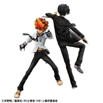 Katekyo Hitman Reborn! G.E.M. Serie PVC Statue Tsunayoshi Sawada & Kyoya Hibari & Reborn Set 21 cm – Bild 4