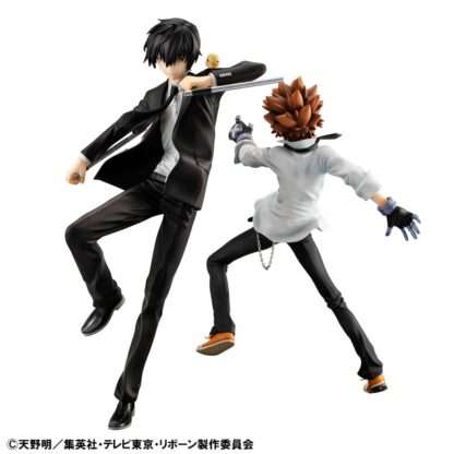 Katekyo Hitman Reborn! G.E.M. Serie PVC Statue Tsunayoshi Sawada & Kyoya Hibari & Reborn Set 21 cm – Bild 5