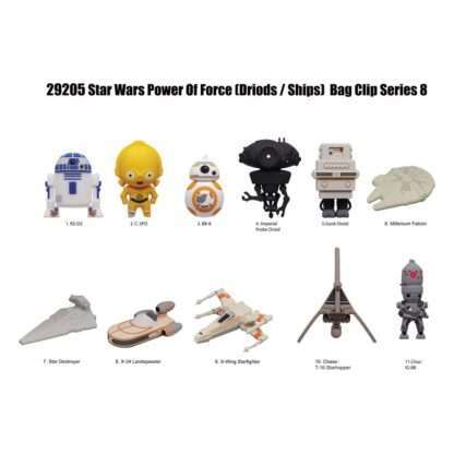 Star Wars PVC-Taschenanhänger Series 8 Power Of Force Display (24)