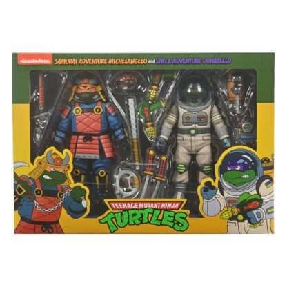Teenage Mutant Ninja Turtles (Cartoon) Actionfiguren 2er-Pack Space Adventure & Samurai Turtles 18 cm         - Beschädigte Verpackung – Bild 2