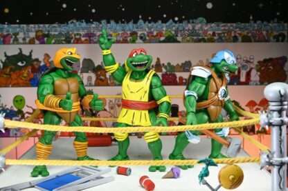 Teenage Mutant Ninja Turtles (Archie Comics) Actionfiguren 4er-Pack Stump Wrestling Turtles 18 cm – Bild 5