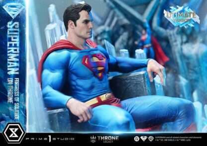 DC Comics Throne Legacy Collection Statue 1/4 Superman Fortress of Solitude on Throne (Design by Gabriele Dell'Otto) Ultimate Version 52 cm – Bild 5