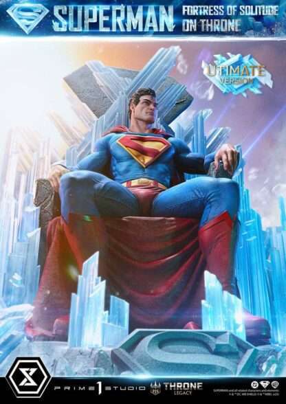 DC Comics Throne Legacy Collection Statue 1/4 Superman Fortress of Solitude on Throne (Design by Gabriele Dell'Otto) Ultimate Version 52 cm – Bild 7