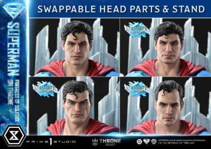 DC Comics Throne Legacy Collection Statue 1/4 Superman Fortress of Solitude on Throne (Design by Gabriele Dell'Otto) Ultimate Bonus Version 52 cm – Bild 12