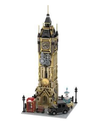 Original-Steampunk Series Bauset Steampunk Clock Tower Park 58 cm