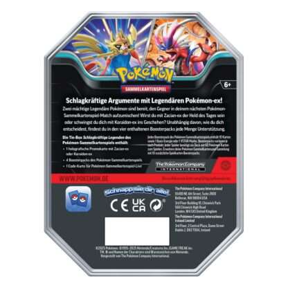 Pokémon TCG Tin 122 Zacian *Deutsche Version* – Bild 2