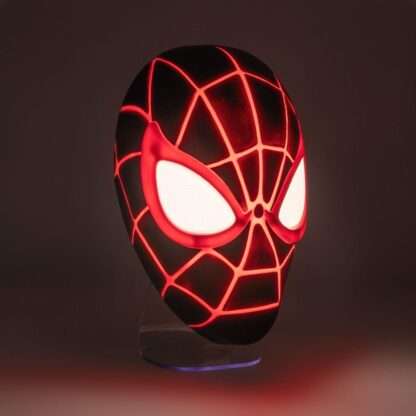 Spider-Man 3D LED Leuchte Miles Morales Mask – Bild 2