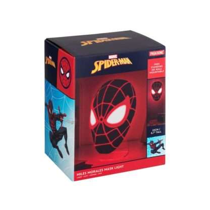Spider-Man 3D LED Leuchte Miles Morales Mask – Bild 3