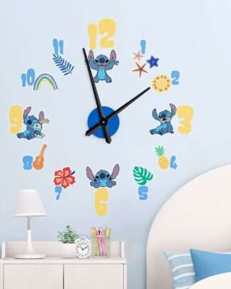 Lilo & Stitch selbstklebende Wanduhr Stitch