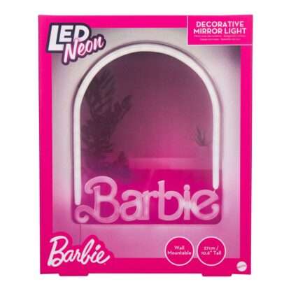 Barbie Wand-Spiegel Neon 27 cm – Bild 4