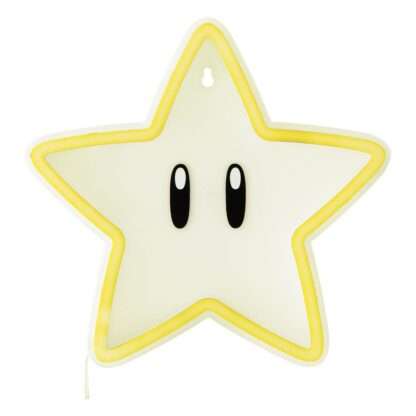 Super Mario LED Wandleuchte Super Star Neon