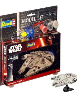 Star Wars Modellbausatz 1/241 Model Set Millennium Falcon 10 cm