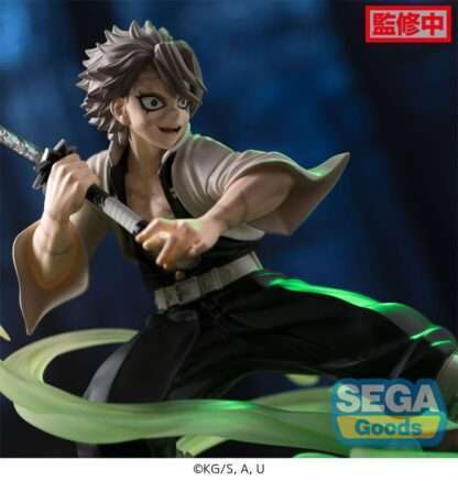 Demon Slayer: Kimetsu no Yaiba Xross Link Anime PVC Statue Sanemi Shinazugawa Hashira Training Arc 12 cm - Beschädigte Verpackung – Bild 4
