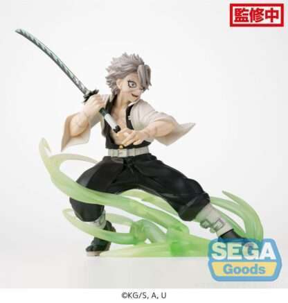 Demon Slayer: Kimetsu no Yaiba Xross Link Anime PVC Statue Sanemi Shinazugawa Hashira Training Arc 12 cm - Beschädigte Verpackung – Bild 9