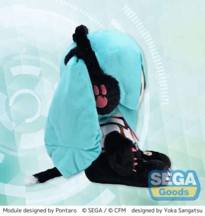 Hatsune Miku Project Diva Arcade Future Tone Fuwa Petit Plüschfigur Hatsune Miku Kitty Cat LL 30 cm – Bild 3