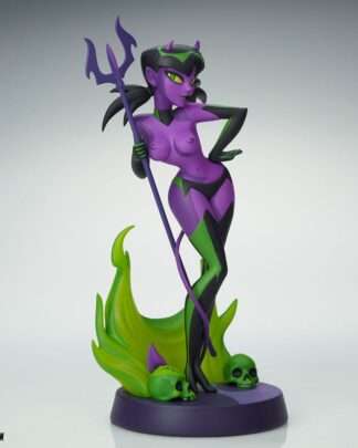 Original Artist Series Statue Devil Girl (Purple and Green Variant) 30 cm