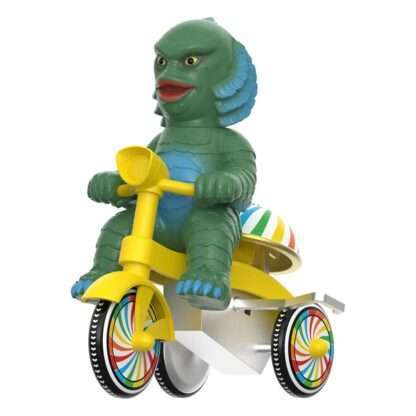 Universal Monsters Super Cycles Actionfigur Der Schrecken vom Amazonas (Dark Green with Yellow Trike) 13 cm  - Beschädigte Verpackung – Bild 3