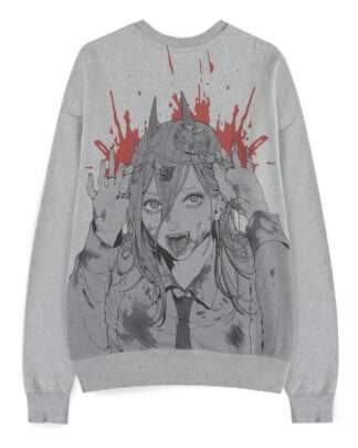 Chainsaw Man Pullover Power Grey Melange