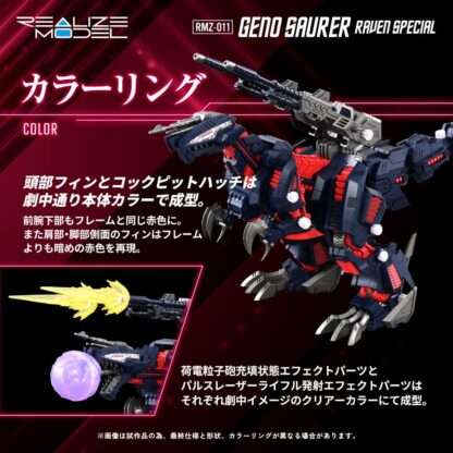 Zoids Plastic Model Kit 1/100 RMZ-011 Geno Saurer Raven Special 28 cm – Bild 6