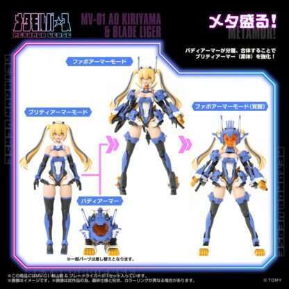Metamor Verse Plastic Model Kit 1/10 MV-01 Ao Kiriyama & Blade Liger 17 cm – Bild 7
