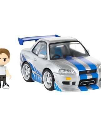 Fast & Furious Q-Village Fahrzeug mit Minifigur Nissan Skyline GT-R (R34) 9 cm