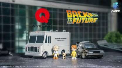 Zurück in die Zukunft Q-Village Fahrzeuge mit Minifiguren Time Machine Deluxe Set 9 cm – Bild 7