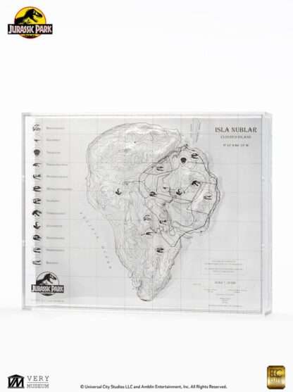 Jurassic Park Topographische Karte Isla Nublar – Bild 2