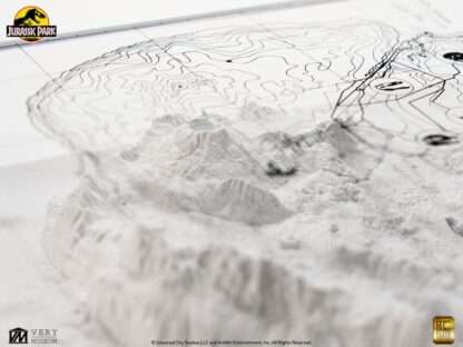 Jurassic Park Topographische Karte Isla Nublar – Bild 16