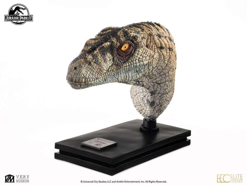 Jurassic Park III Büste Female Velociraptor White Queen 75 cm – Bild 7