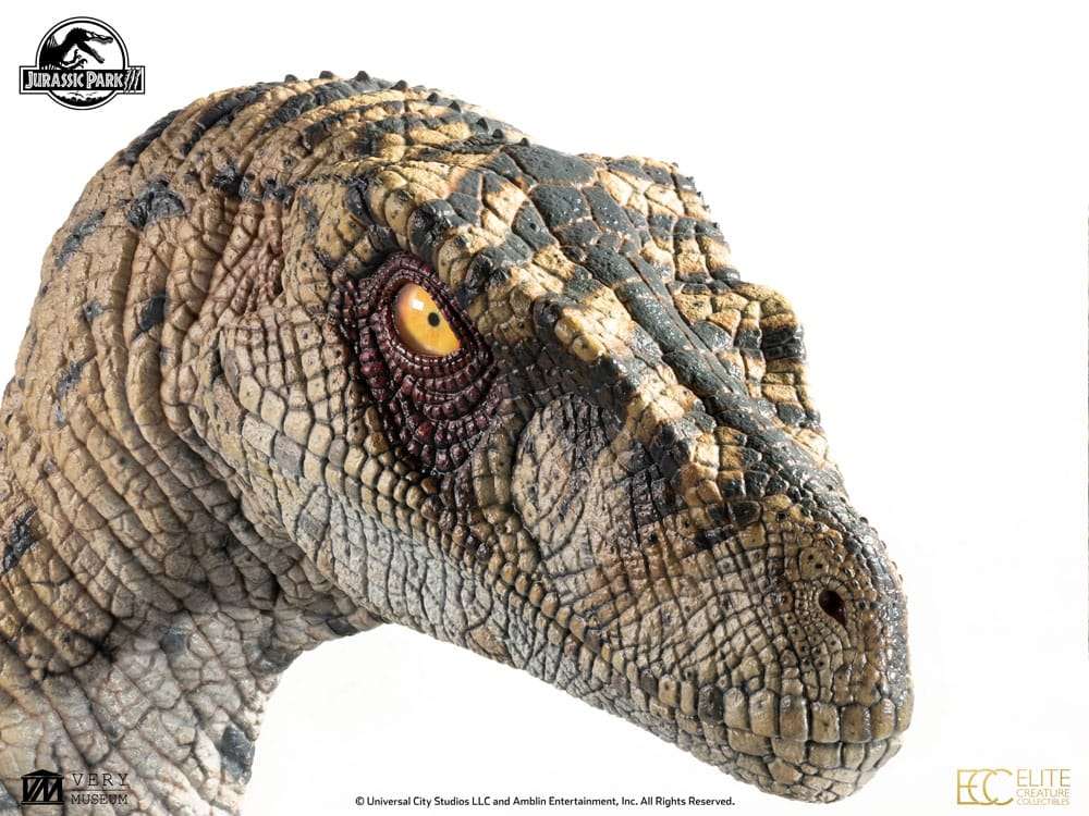 Jurassic Park III Büste Female Velociraptor White Queen 75 cm – Bild 9