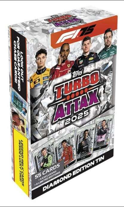 Formel 1 Turbo Attax TCG 2025 F1 Mega Tin Diamond Edition *Deutsche Version*