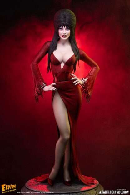 Elvira: Mistress of the Dark Maquette 1/4 Elvira (Red Glitter Dress) 48 cm – Bild 2