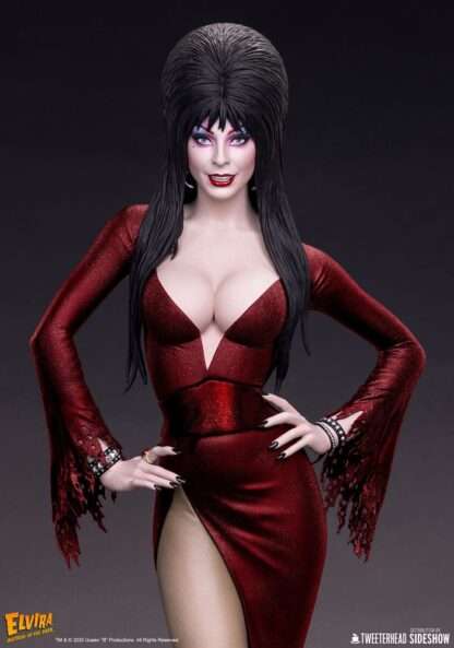 Elvira: Mistress of the Dark Maquette 1/4 Elvira (Red Glitter Dress) 48 cm – Bild 7