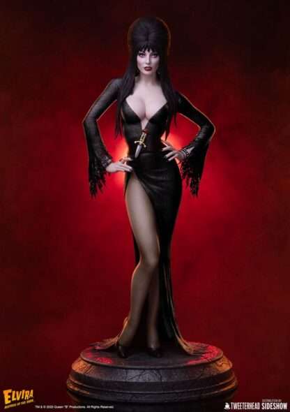 Elvira: Mistress of the Dark Maquette 1/4 Elvira (Black Glitter Dress) 48 cm – Bild 2