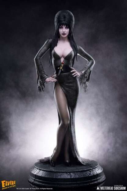 Elvira: Mistress of the Dark Maquette 1/4 Elvira (Black Glitter Dress) 48 cm – Bild 7