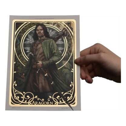 Herr der Ringe Kunstdruck Aragorn Art Card 14 x 21 cm Limited Edition – Bild 2