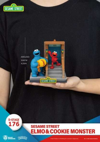 Sesamstraße D-Stage PVC Statue Elmo & Cookie Monster 11 cm – Bild 7