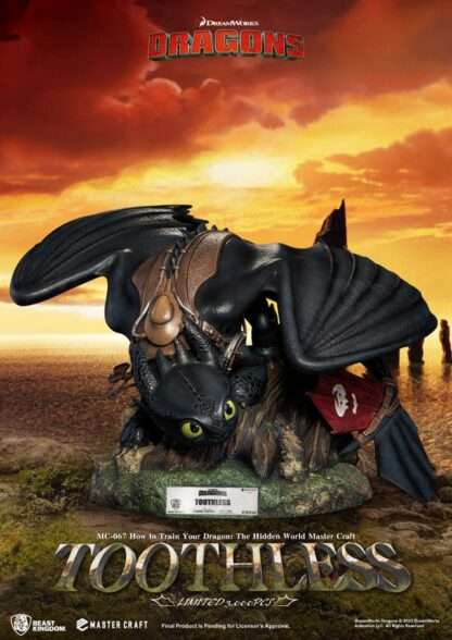 Drachenzähmen leicht gemacht Master Craft Statue Toothless 24 cm - Beschädigte Verpackung