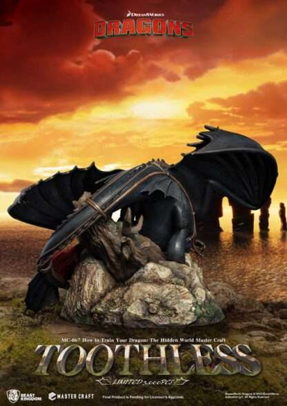 Drachenzähmen leicht gemacht Master Craft Statue Toothless 24 cm - Beschädigte Verpackung – Bild 4