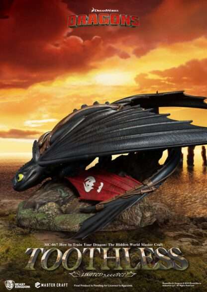 Drachenzähmen leicht gemacht Master Craft Statue Toothless 24 cm - Beschädigte Verpackung – Bild 5