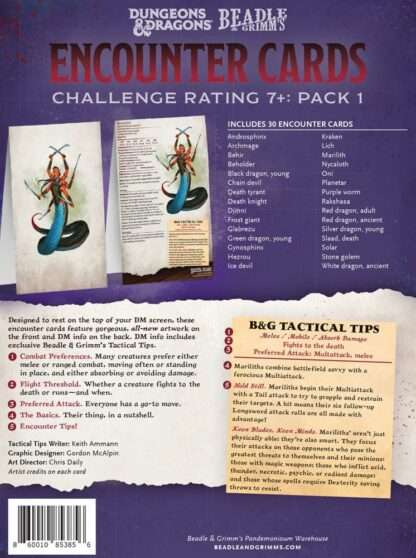 Dungeons & Dragons RPG Begegnungskarten Challenge Rating 7+: Pack 1 *englisch* – Bild 7