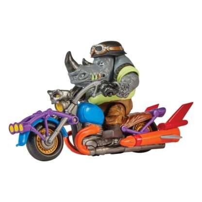 Teenage Mutant Ninja Turtles Actionfigur mit Fahrzeug Rocksteady & Chopper 12 cm – Bild 4