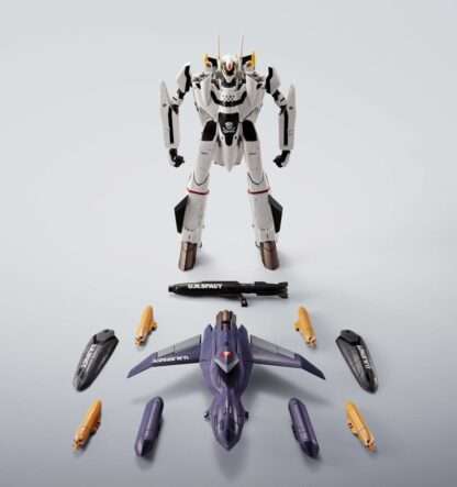 Macross Hi-Metal R Actionfigur VF-0S Phoenix (Roy Focker Use) & QF-2200D-B Ghost Set 14 cm – Bild 3