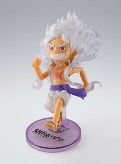 One Piece World Collactable Figures x S.H. Figuarts Actionfigur Monkey D. Ruffy Gear 5 8 cm – Bild 3