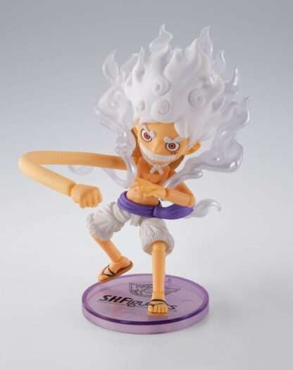 One Piece World Collactable Figures x S.H. Figuarts Actionfigur Monkey D. Ruffy Gear 5 8 cm – Bild 4